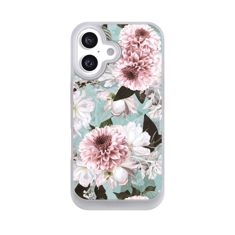 iPhone 16 NIVOpure Blumentapete Barockblau