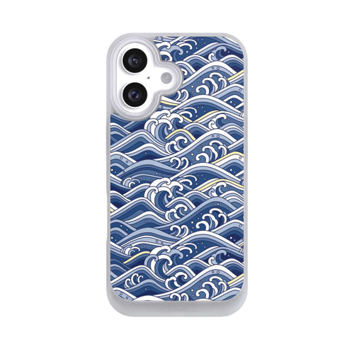 Apple iPhone 16 NIVOpure Vagues bleues kanagawa
