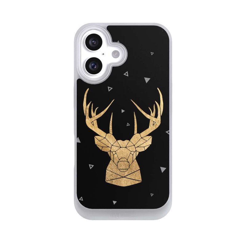 iPhone 16 NIVOpure Geometrischer Hirsch und Geweih