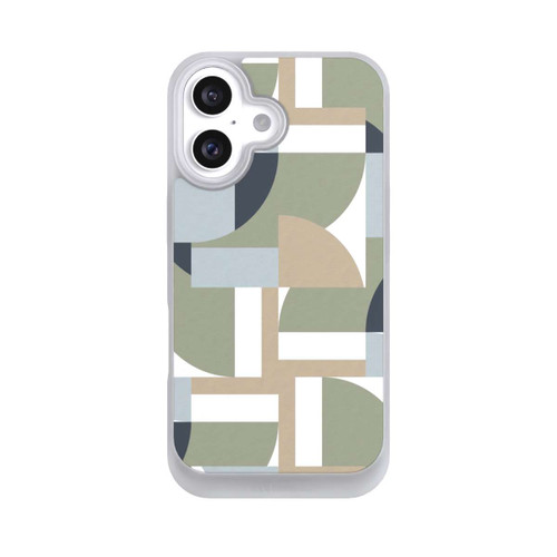 Apple iPhone 16 NIVOpure Futuristische Bauhaus Polygone Beige