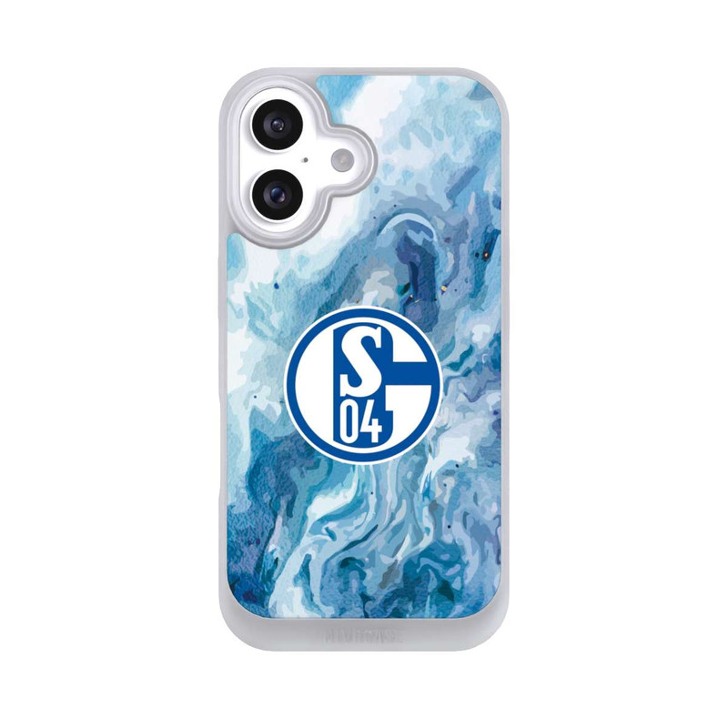 iPhone 16 NIVOpure Schalke 04 Flüssig Blau