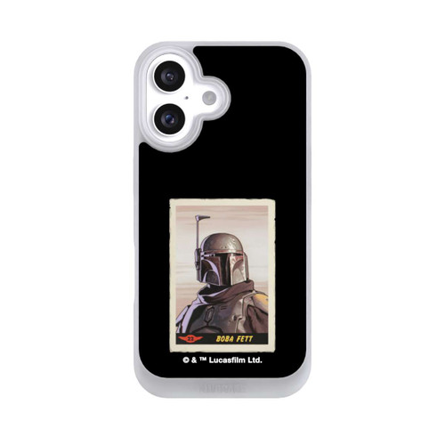 Apple iPhone 16 NIVOpure Boba Fett Badges Schwarzer Hintergrund