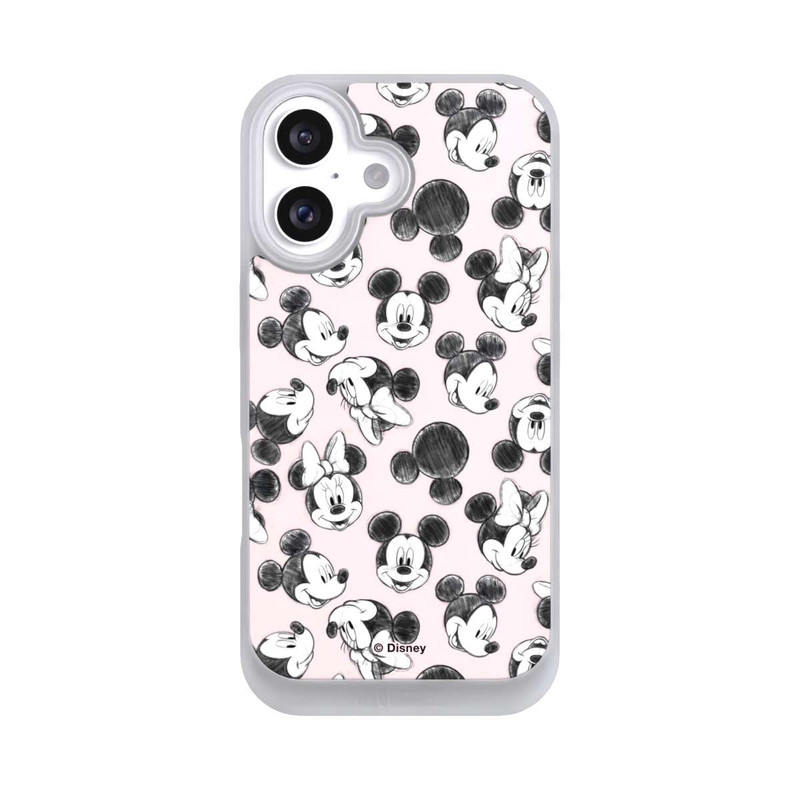 iPhone 16 NIVOpure Minnie & Mickey Viele Gesichter Pink