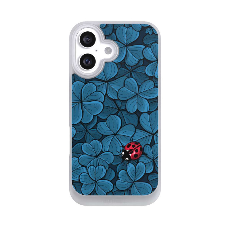 iPhone 16 NIVOpure Kleeblatt - Dunkelblau