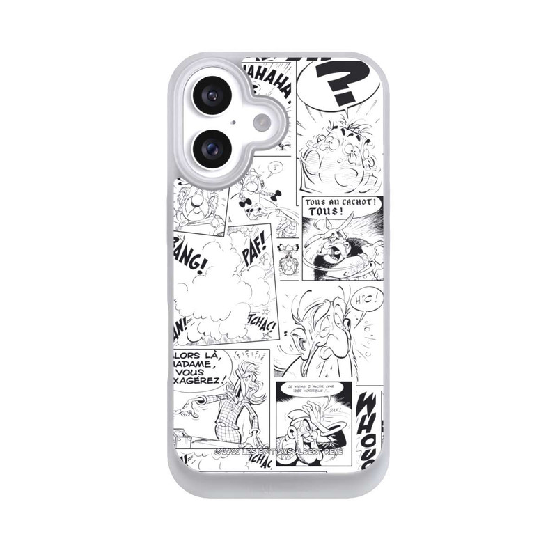 iPhone 16 NIVOpure Asterix Comic Schwarz und Weiß