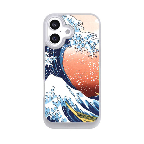 Apple iPhone 16 NIVOpure La Grande Vague de Kanagawa Rouge