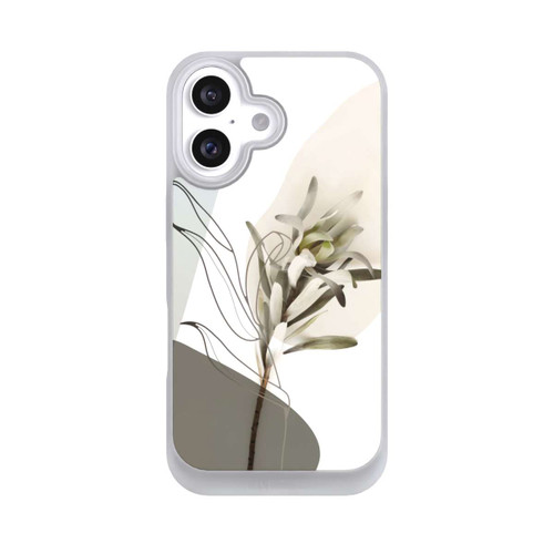 Apple iPhone 16 NIVOpure Boho Line Art Olivgrün