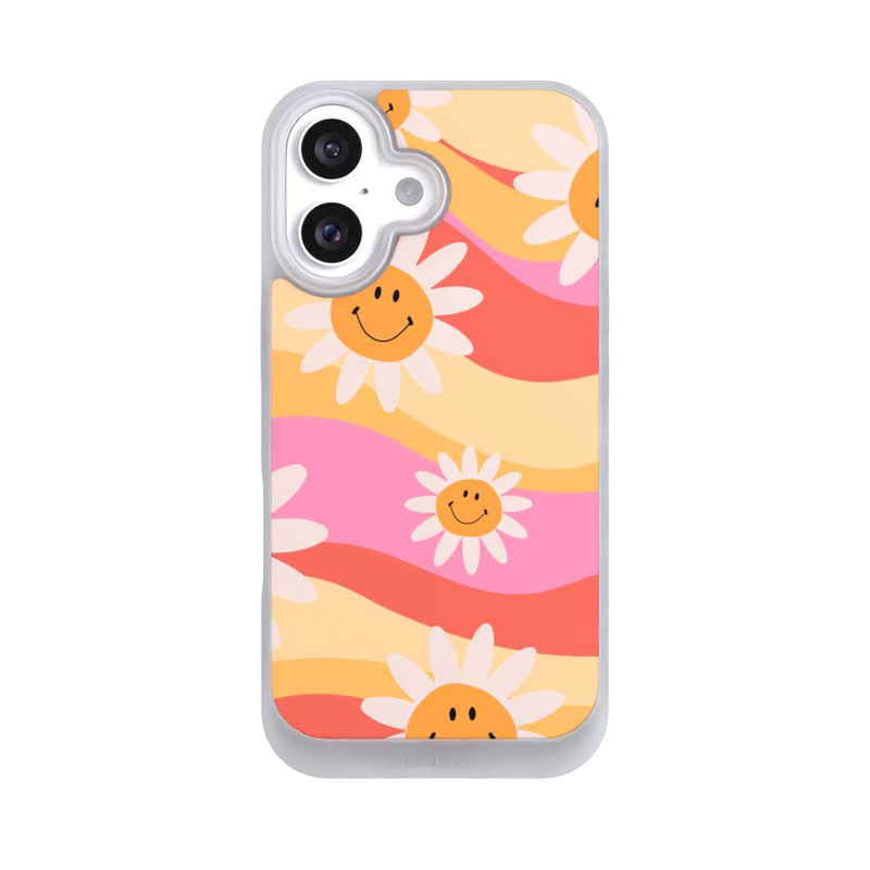iPhone 16 NIVOpure Retro Smiles Orange Colorful