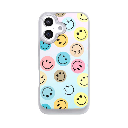 Apple iPhone 16 NIVOpure Smiles Emotes Pattern Colorful