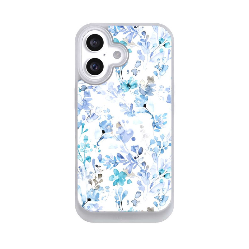 iPhone 16 NIVOpure Frühlingsunkraut blau