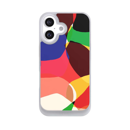 Apple iPhone 16 NIVOpure Bunte Retro-Formen Hintergrund