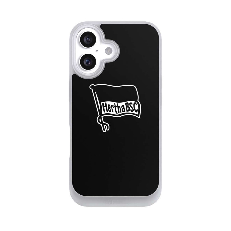 iPhone 16 NIVOpure Hertha BSC Schwarzer Hintergrund