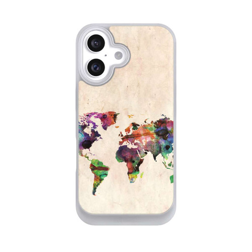 Apple iPhone 16 NIVOpure Weltkarte von Michael Tompsett