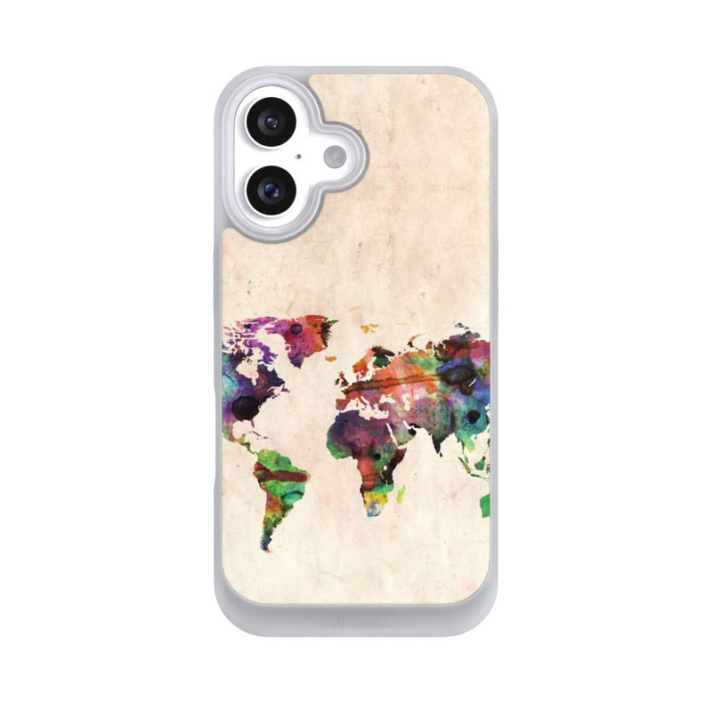 iPhone 16 NIVOpure Weltkarte von Michael Tompsett