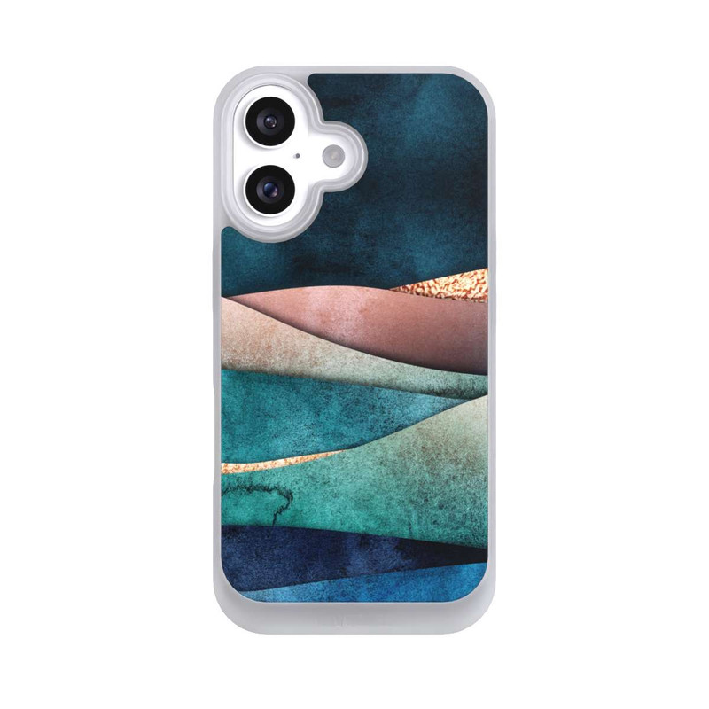 iPhone 16 NIVOpure Vagues bleu-or