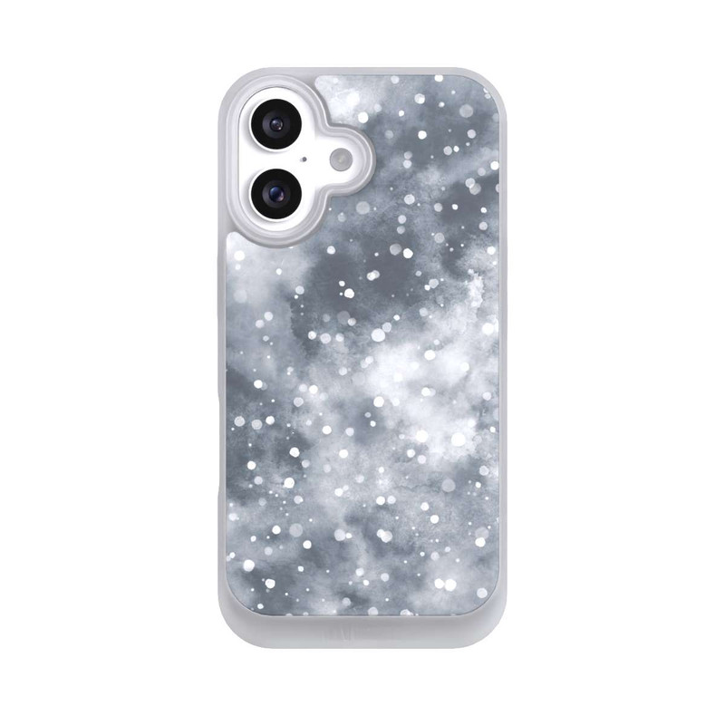 iPhone 16 NIVOpure Abstrakter Winterschneehimmel