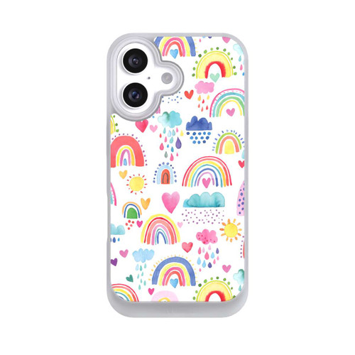 Apple iPhone 16 NIVOpure Schöne Regenbogen-Multi-Rot