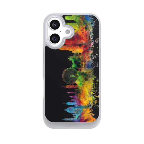 Apple iPhone 16 NIVOpure London England Skyline Schwarz