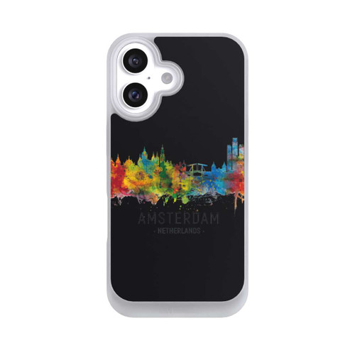 Apple iPhone 16 NIVOpure Ligne d'horizon d'Amsterdam Pays-Bas Noir