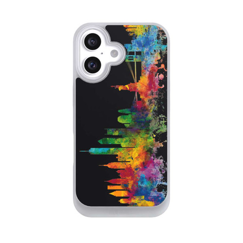 Apple iPhone 16 NIVOpure New York Skyline Schwarz