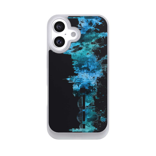 Apple iPhone 16 NIVOpure Kölner Skyline Blau