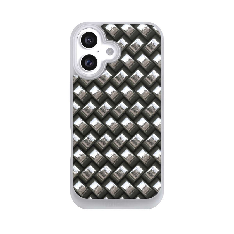 iPhone 16 NIVOpure Glamour Silver Metal