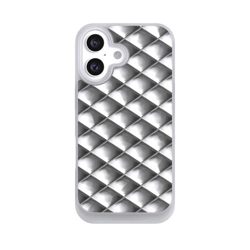 Apple iPhone 16 NIVOpure Glamour Silver Squares