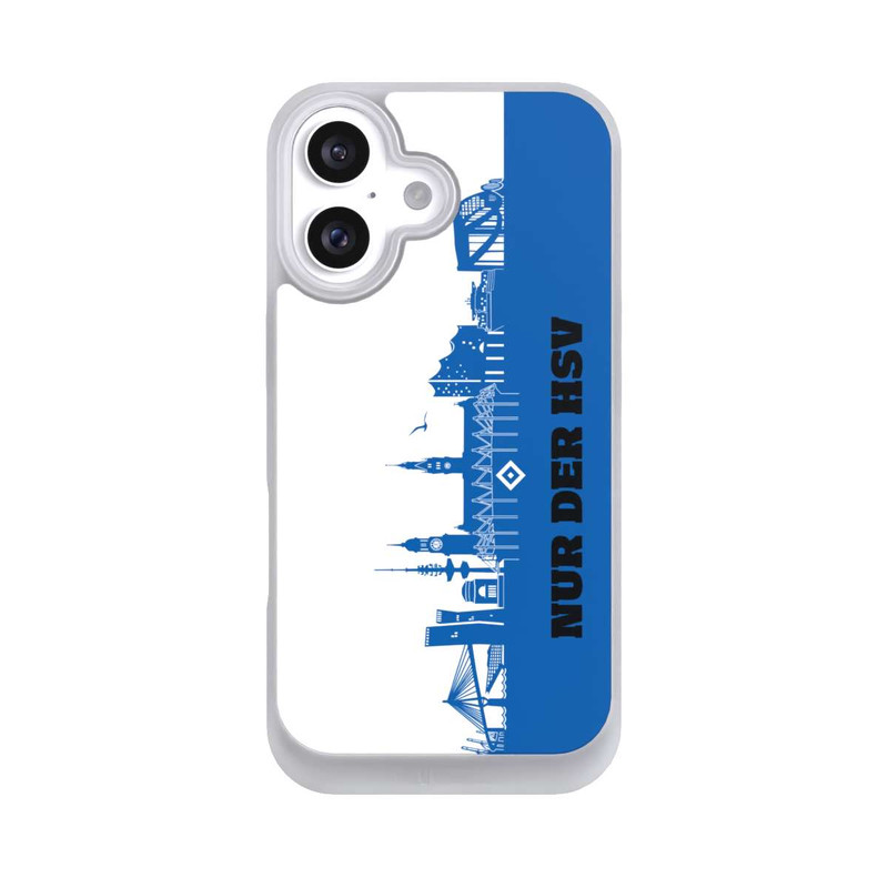 iPhone 16 NIVOpure HSV Skyline Blau Weiß