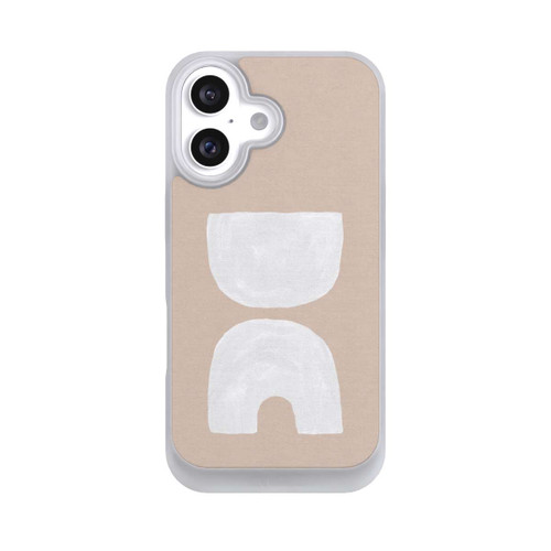 Apple iPhone 16 NIVOpure Moderne Kunst in Braun