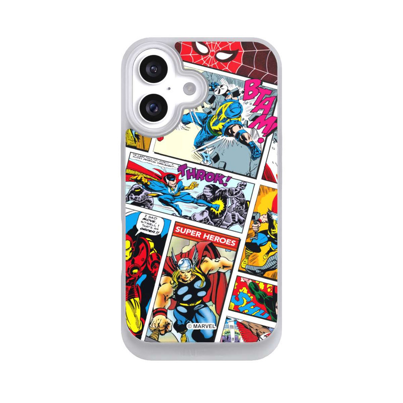 iPhone 16 NIVOpure Marvel Retro Comic Blue
