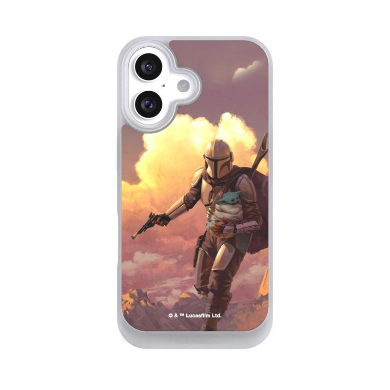 iPhone 16 NIVOpure Der Mandalorianer und Grogu Sonnenguntergang Wolken