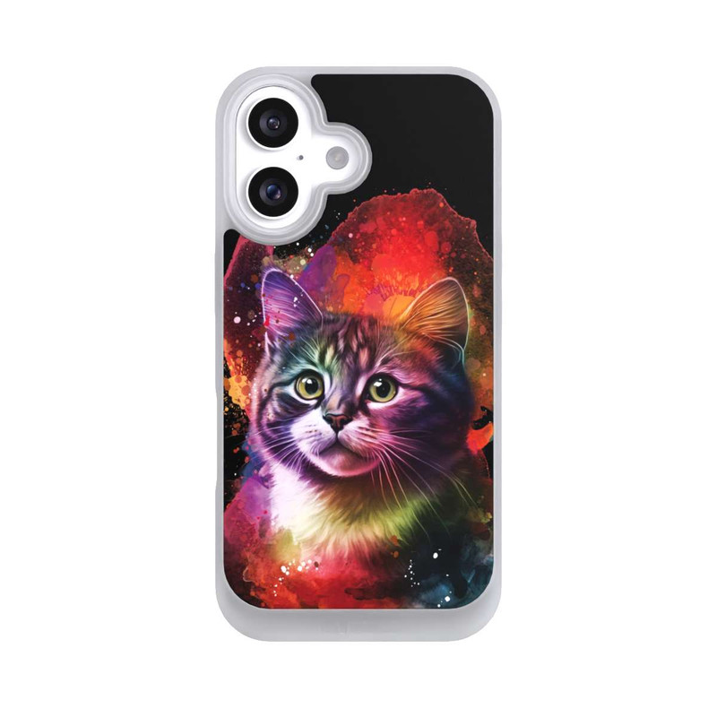 iPhone 16 NIVOpure Happy Kitty Schwarz