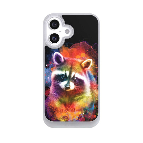 Apple iPhone 16 NIVOpure Happy Racoon Schwarz