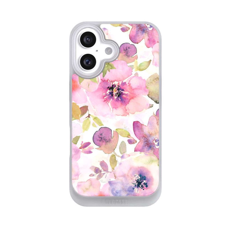 iPhone 16 NIVOpure Tapete mit rosa Blumen