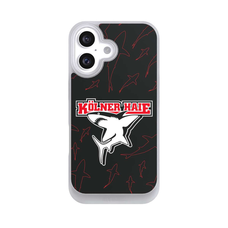 iPhone 16 NIVOpure Haie Muster Rot