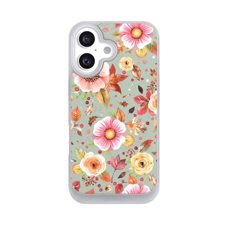 iPhone 16 NIVOpure Herbstblumen Weiches Grün