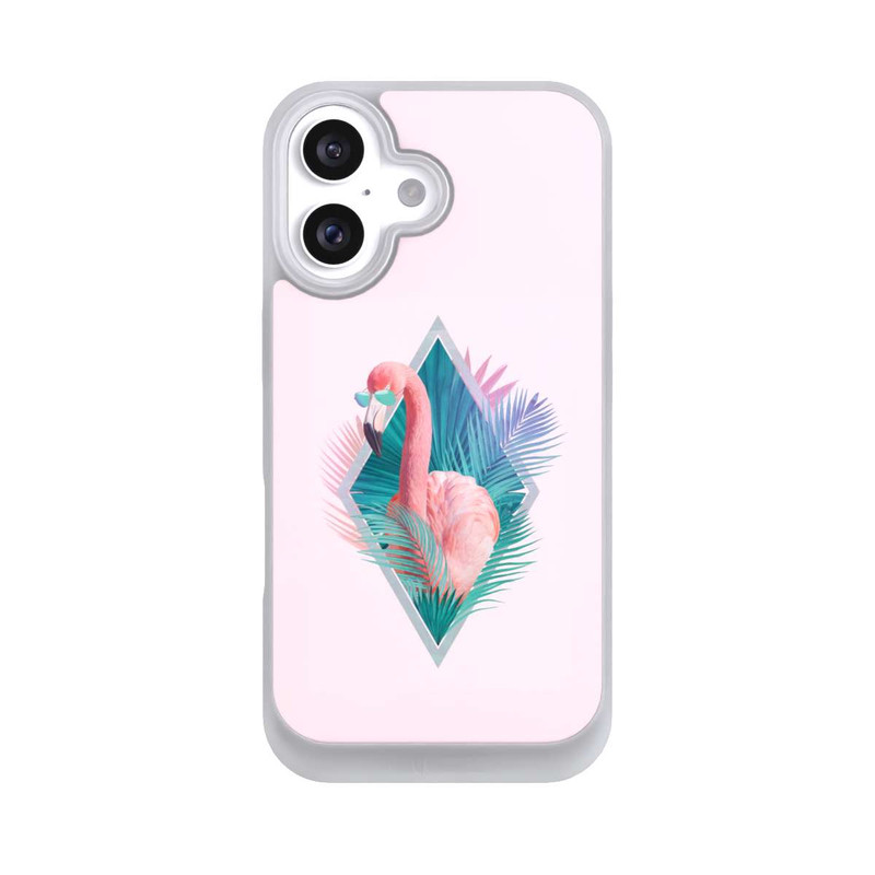 iPhone 16 NIVOpure Tropische Pflanzen Flamingo