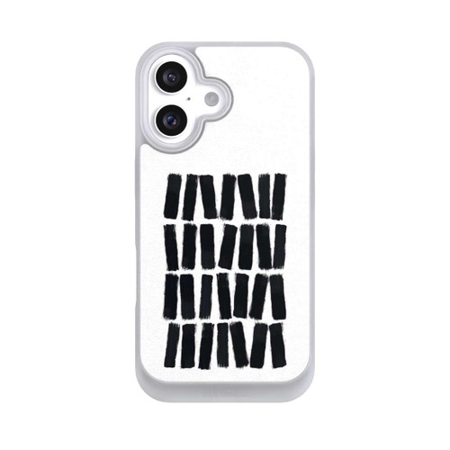 Apple iPhone 16 NIVOpure Schwarze Pinselstriche