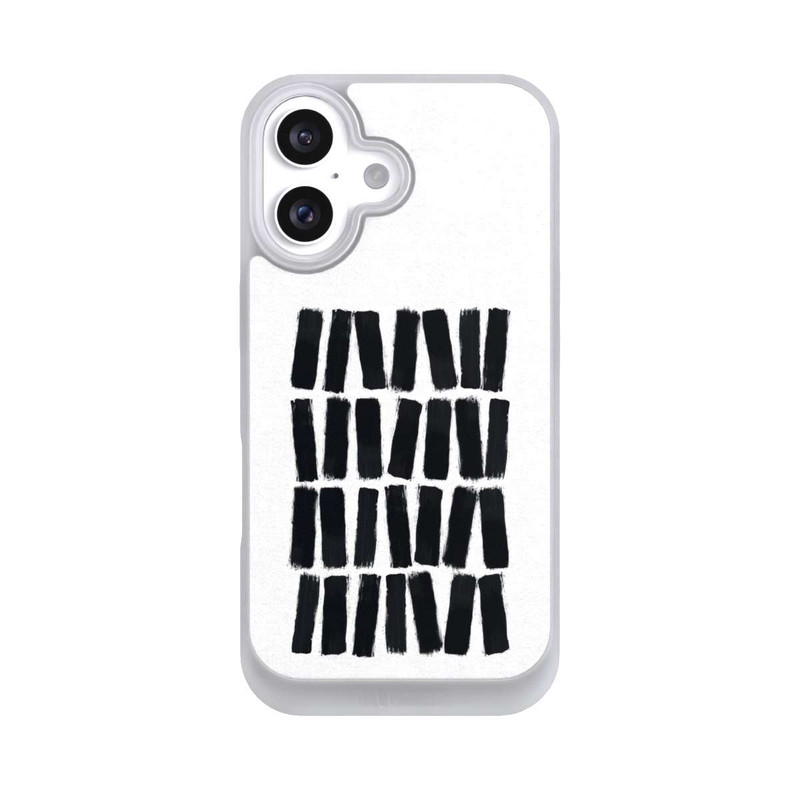 iPhone 16 NIVOpure Schwarze Pinselstriche
