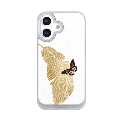 Apple iPhone 16 NIVOpure Schmetterling und Palmenblatt