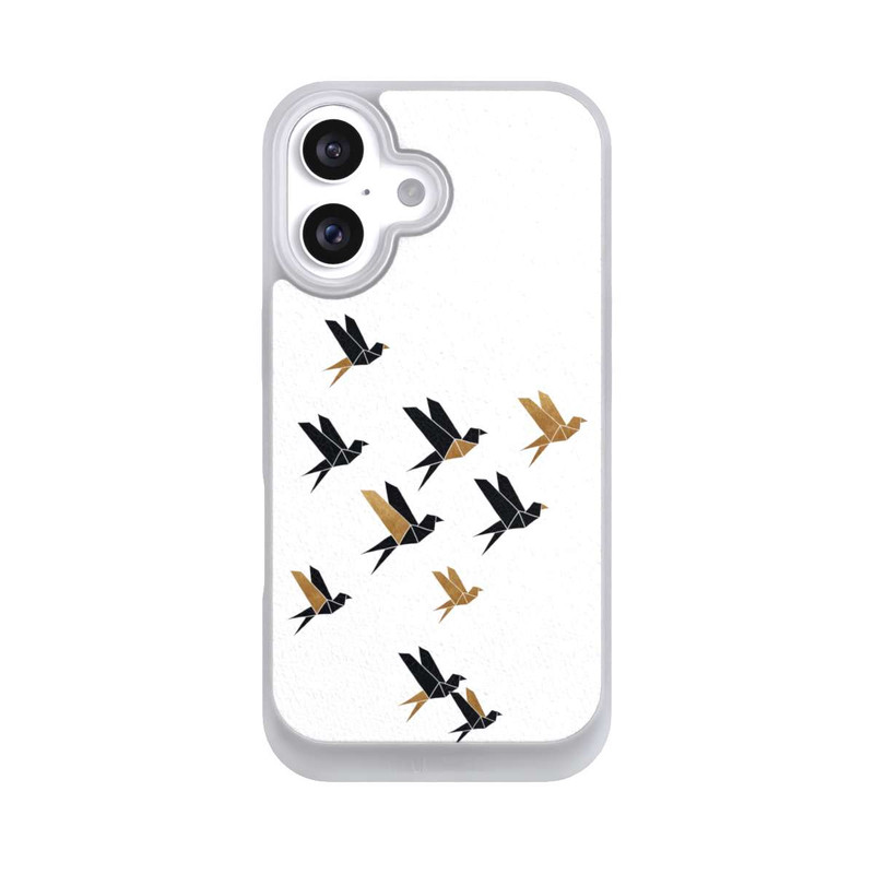 iPhone 16 NIVOpure Origami Vogelcollage