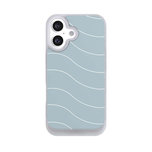 Apple iPhone 16 NIVOpure Trendy Lines White Green