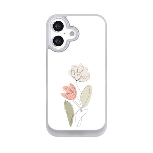 Apple iPhone 16 NIVOpure Blume Line Art Beige