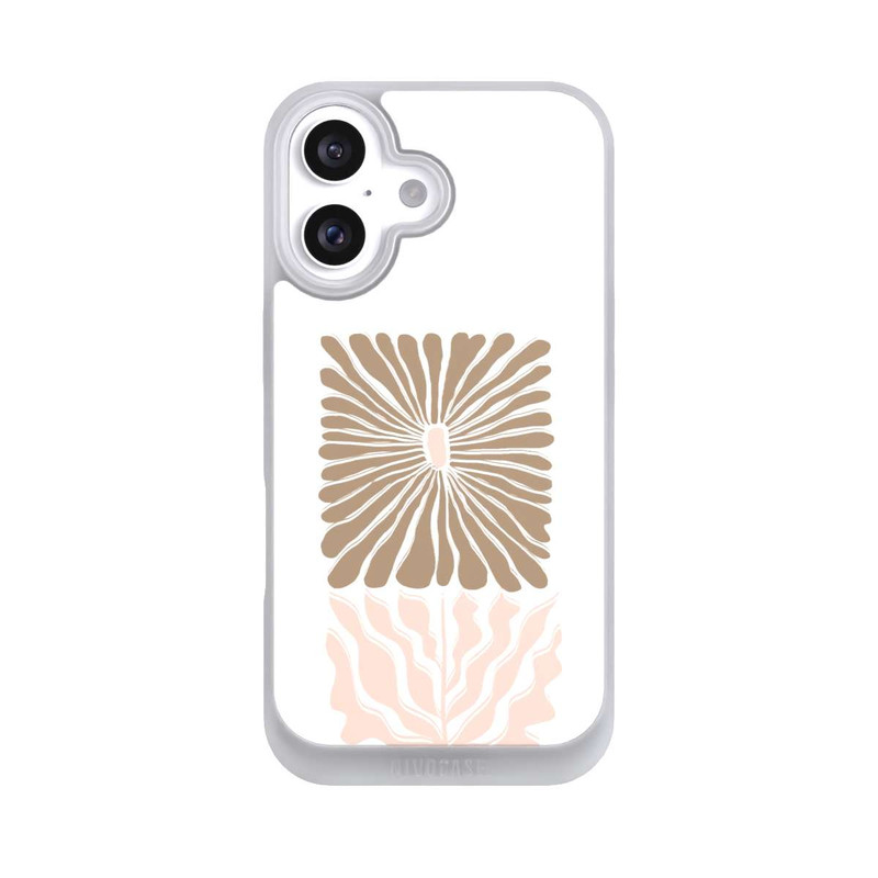 iPhone 16 NIVOpure Boho Flower Caramel on White