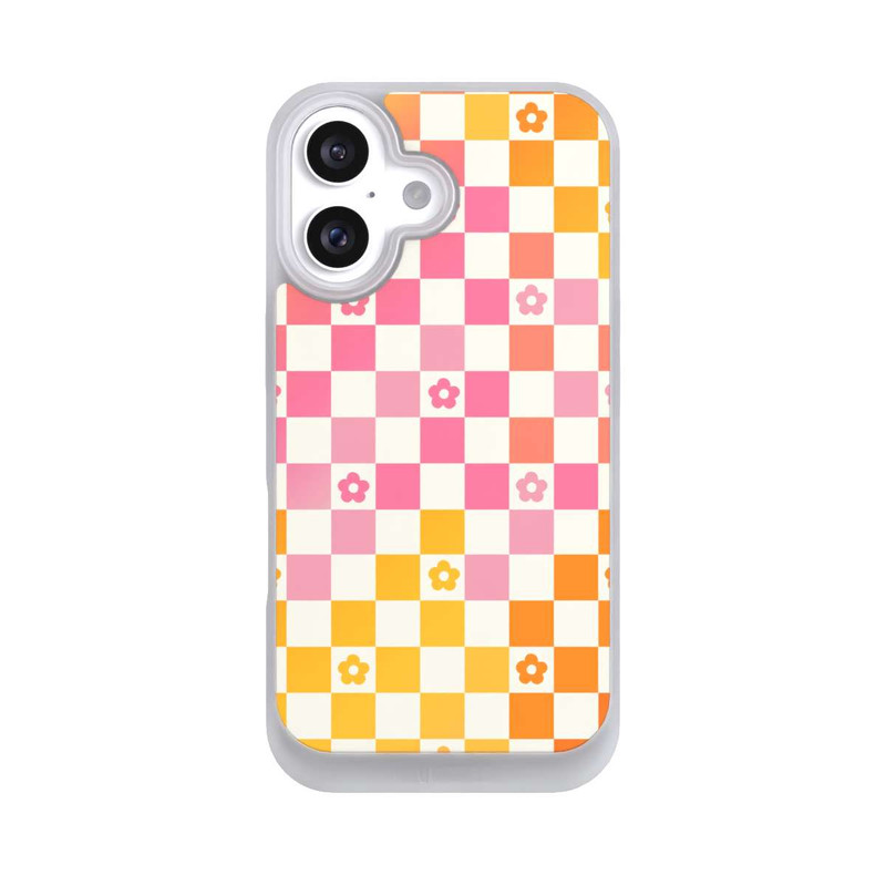 iPhone 16 NIVOpure Blumen Kariert