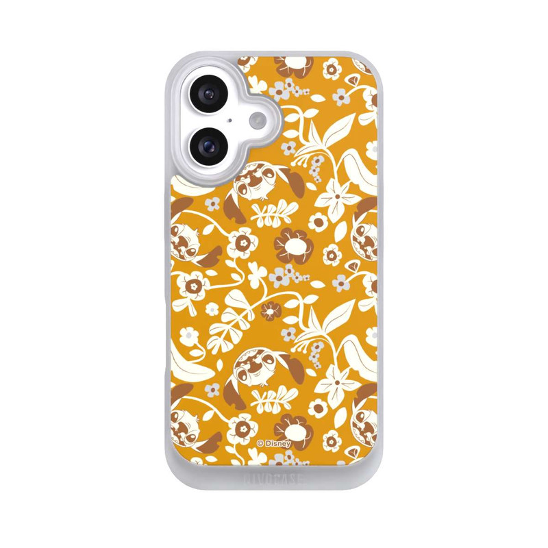 iPhone 16 NIVOpure Stitch Floral Mustard Pattern