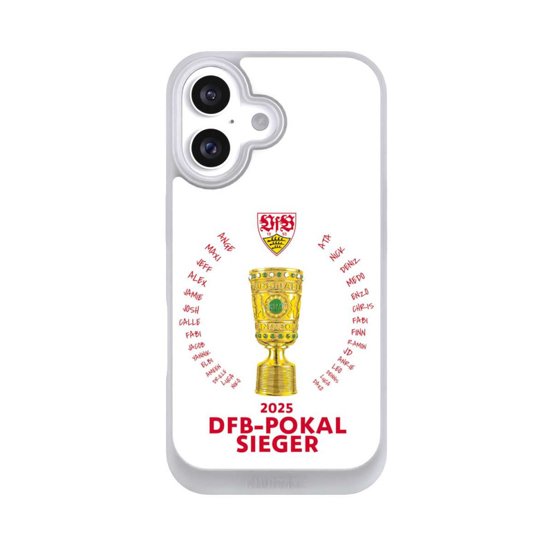 iPhone 16 NIVOpure VfB DFB-Pokal Sieger Weiß