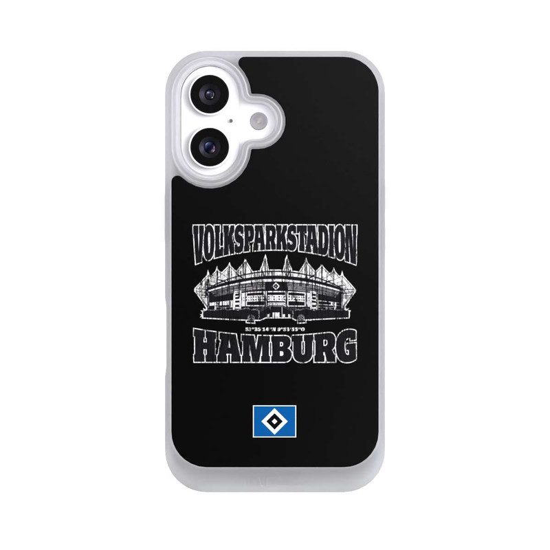 iPhone 16 NIVOpure HSV Volksparkstadion Schwarz