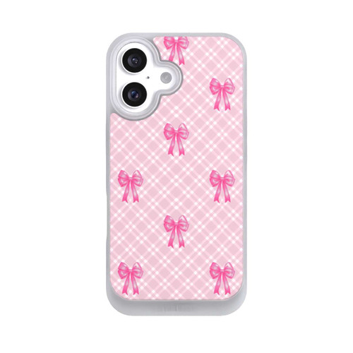 Apple iPhone 16 NIVOpure Pink Bows and Plaid Pattern