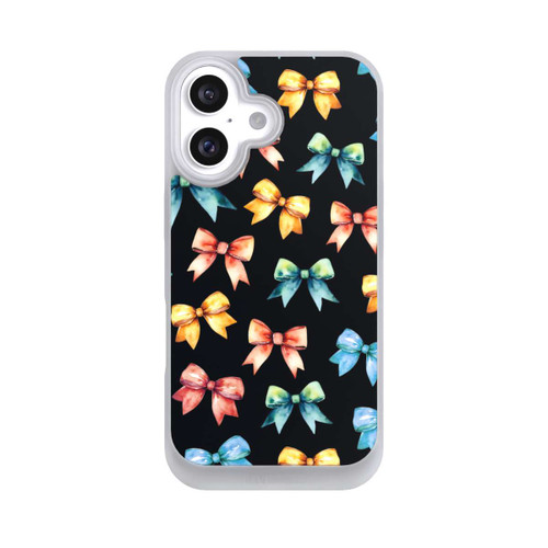Apple iPhone 16 NIVOpure Rainbow Bows Black